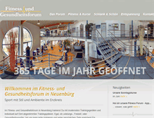 Tablet Screenshot of forum-neuenbuerg.de